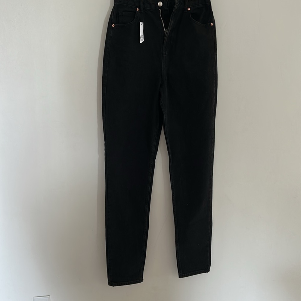 NWT ASOS Tall Black Mom HR Jeans